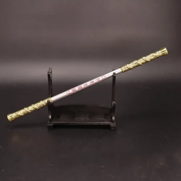 Silver Metal Ruyi Jingu Bang Display Stand