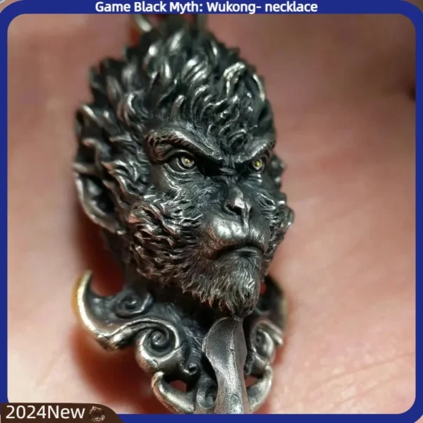 kf-S293687f7032b42c0a22661f116932003C Black Myth Wukong Dark Pendant Necklace